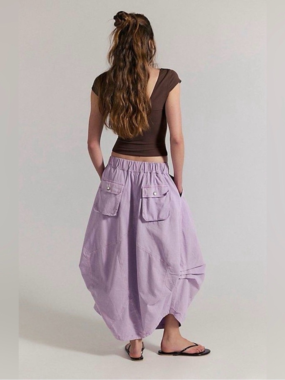 NWT FREE PEOPLE Willow Poplin Maxi Skirt | Blush Lilac
MSRP $148 Size XS